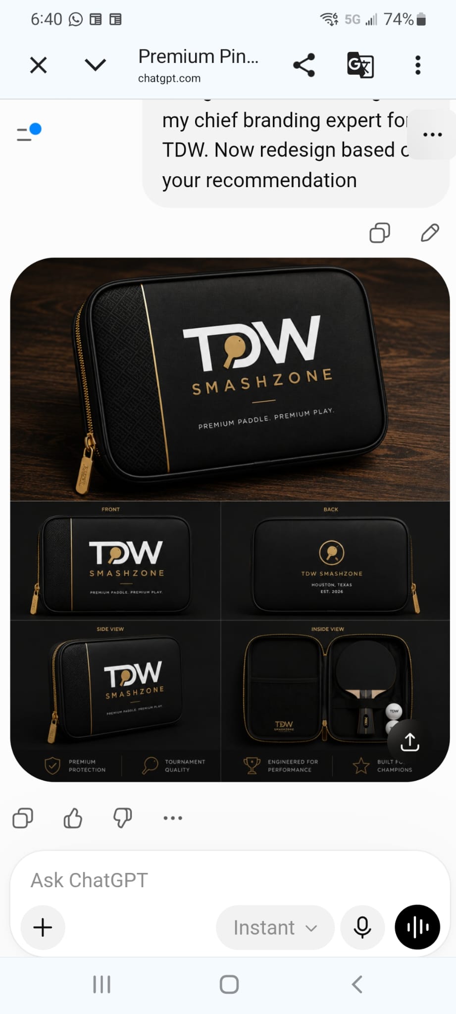 TDW Premium Paddle Bag
