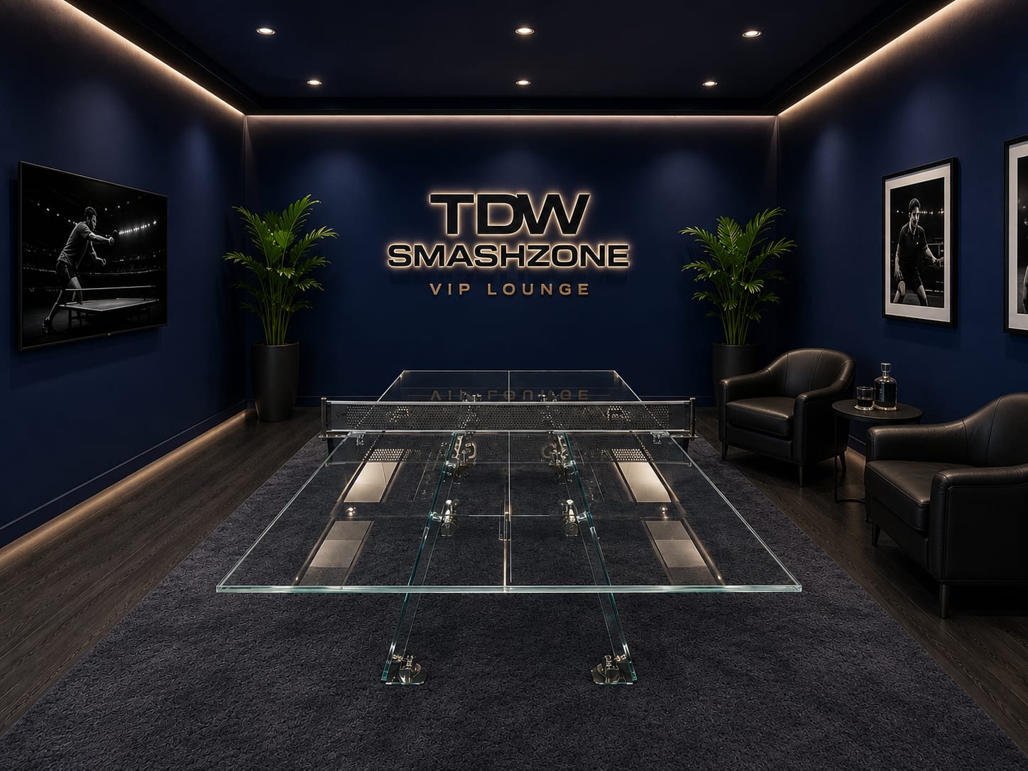 VIP Impatia Glass Table at TDW SmashZone